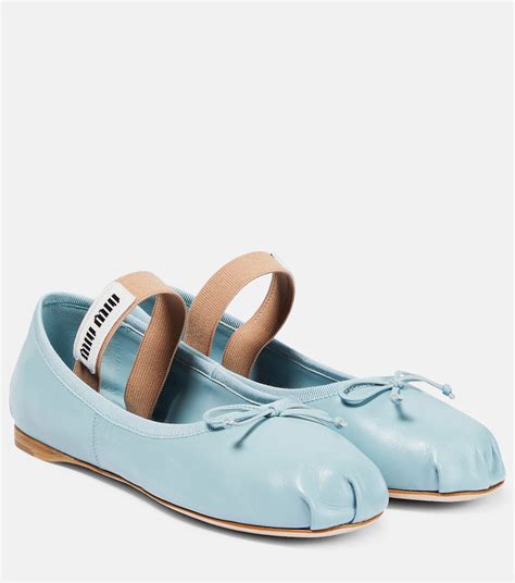 miu miu ballet flats leather|ballet flats value.